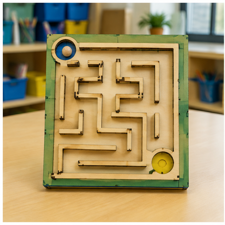 Finished student example for Marble Maze Board