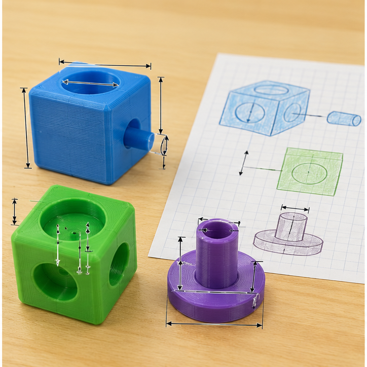 Close construction and materials view for Interlocking Building Block