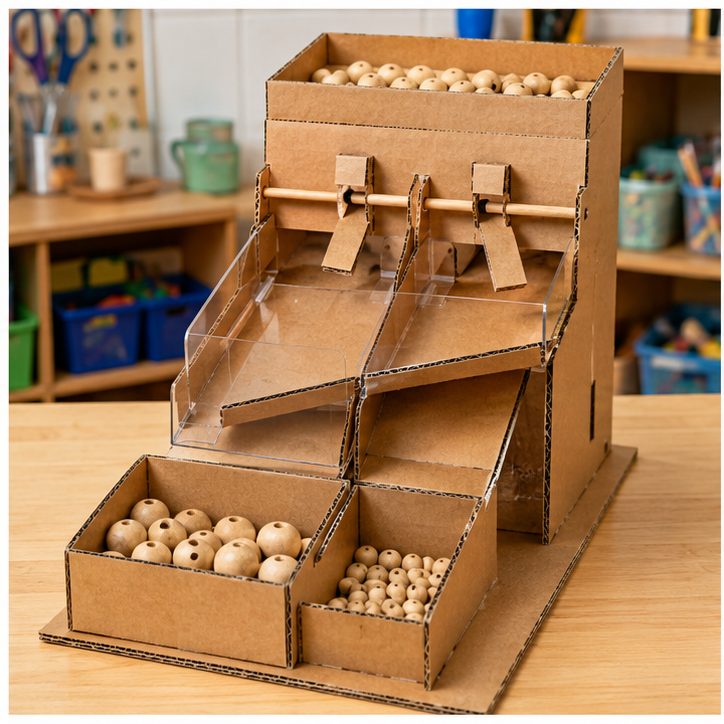 Finished student example for Marble Sorting Machine