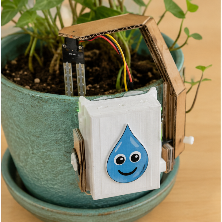 Close construction and materials view for Smart Plant Guardian